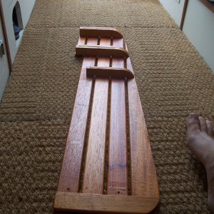 Media 'Another angle. The ribs step up in height, to allow for the sloping floor. It makes for a flat floor in the Head. Three screws hold each outside piece to the center. The two wings are removed, and then the center is lifted out.' in album 'Side view'