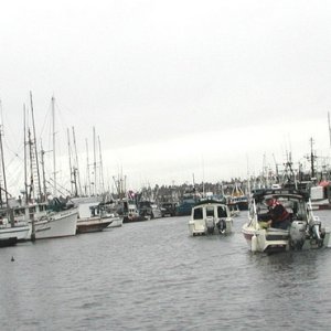 Miss Mirth and Sea Shift Leaving Fisherman's Terminal