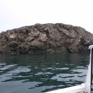 Media 'An impressive rock on the outside of Lopez' in album 'Leaving the marina Saturday around noon for a "working" weekend on the boat.'