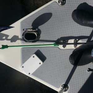 Media 'pull the quick release, lift, and this starboard block is all that remains on the deck' in album 'Heavy kicker for sale'