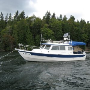 Riding the current at Hope Island