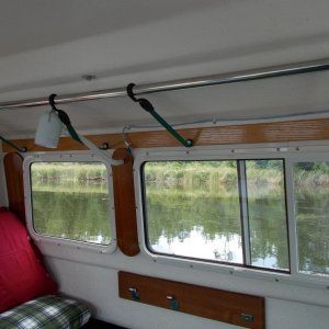 straps added to store canvas