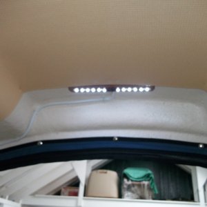 added padded ceiling and LED light on new 16 cruiser
