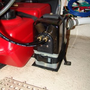 Media 'Pump location.' in album 'Inside through transom.'