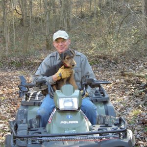 Taking Boomer for a ride.