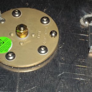 Jan/30/12..Close up zoom of sender on New Gas Tank