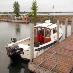 Sept. 26/2015..gassing up at the Marina..3 hours of fishing for Kings and not a hit .