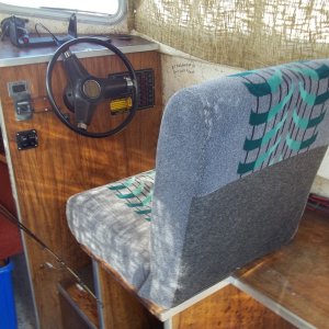Media 'Different view for helm seat.' in album '1985 C-Dory 22 Angler Classic entering Canadian  Customs  Oct.9/09'