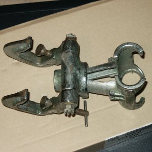(Da Nag) Cast bronze rod holders, circa 1955