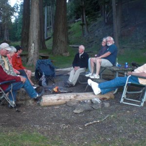 Fred, Martin, Jackie, Sam, Ian, Ann, Terry, Lloyd.  Jones Island.