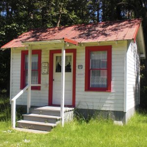 Original one room school house on Stuart Island.  Now a museum.