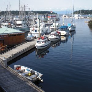 Nomad and Sea Sprite, Nanaimo.  Right next to the Fish & Chip shop!