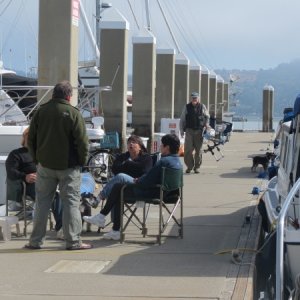 On the dock at Sausalito.