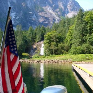 Dock at Chatterbox Falls