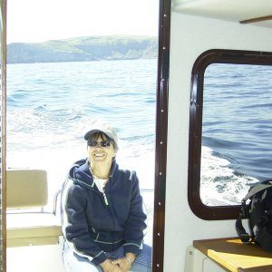 Sue enjoying the ride
