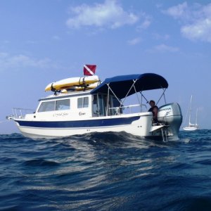 Media 'On mooring ball at Molasses Reef.' in album '2015-02-23 Florida bound'