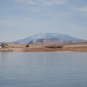 dredging channel for castle cut, it's dry