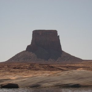 Media 'Tower Butte from Labrynth Canron beach' in album 'dredging channel for castle cut, it's dry'