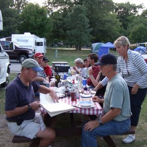 Dinner at Cedar Point State Park