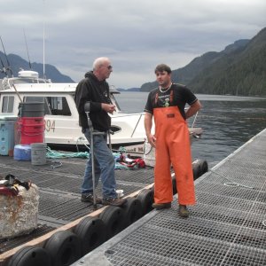 Media 'Tour of a fish farm.' in album 'Dark sky in Blaine the night before heading into BC. June 6, 2010'