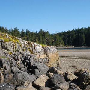 Media 'Low tide, Manson's Landing' in album 'Dark sky in Blaine the night before heading into BC. June 6, 2010'