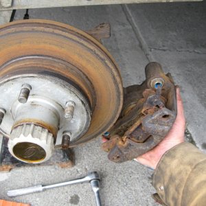 Pull off caliper