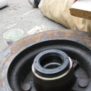 Put the new seal in place.