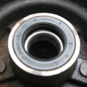 Seal should be flush with the rim.