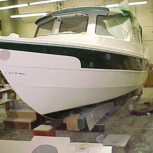 new boat at factory