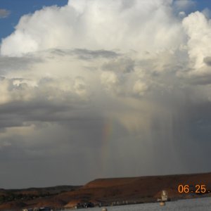 Vertical Lake Powell Rainbow