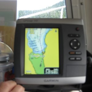Cruising on dry land at high water Birds eye cove   Maple Bay