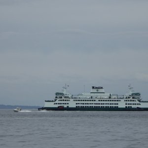Passing the ferry