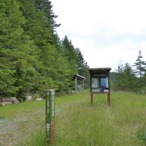 Trail at the entrance of Eagle Harbor on Cypress