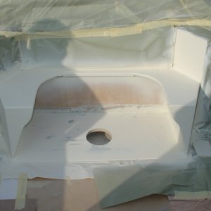 Media 'Spray gelcoat' in album 'Factory bait well and aft seat before modification'