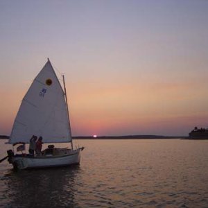 Com-Pac SunCat catboat, for daysailing when we're not C-Dory cruising