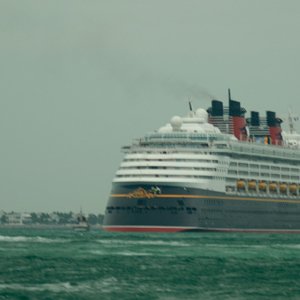 Following behind Mickey's ship, yeah in the rain