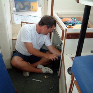 Installing the new battery charger