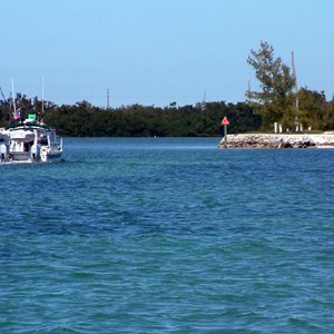 Pretty water on the way in...