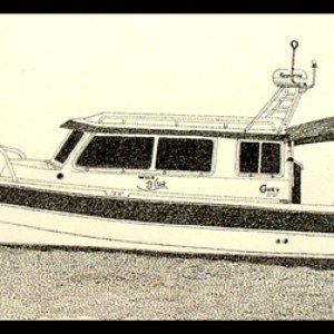 C-Dory as art (pen and ink)