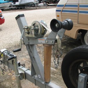 Trailer bow stop support