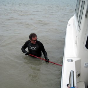 bottom scrubbing
