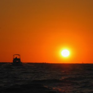 sportfisher heading out at sunrise
