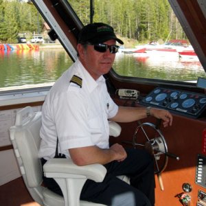 At the helm
