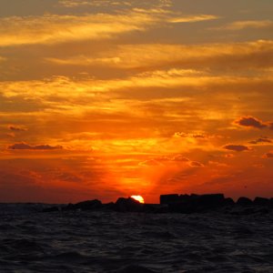 Sunrise towards the Gulf