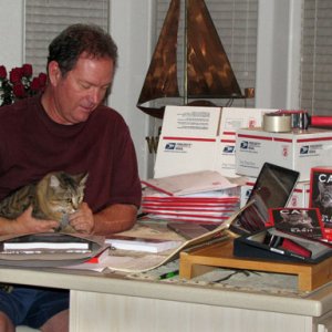 little Izzy supervising