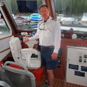 At the helm