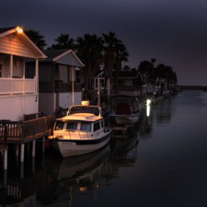 Home after sunset