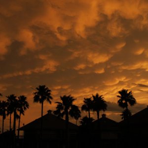 Sky during a tornado warning