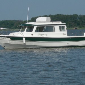 Dragonfly Bay Gatering 07. Our first real trip with the boat.