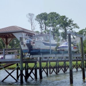 Not sure if we ever found out the owners of this boat. It was on the intercoastal waterway from Southport to Myrtle Beach.